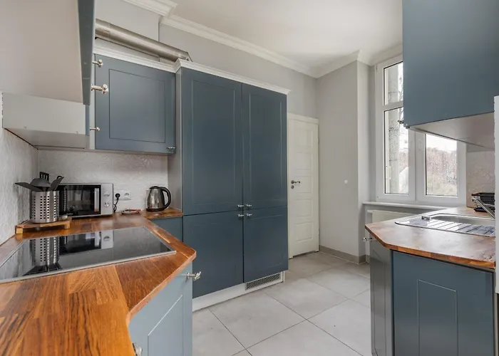 Stylish With River View And Desk For Remote Work In By Renters Appartement